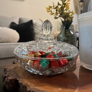 Crystal Candy Dish with Lid